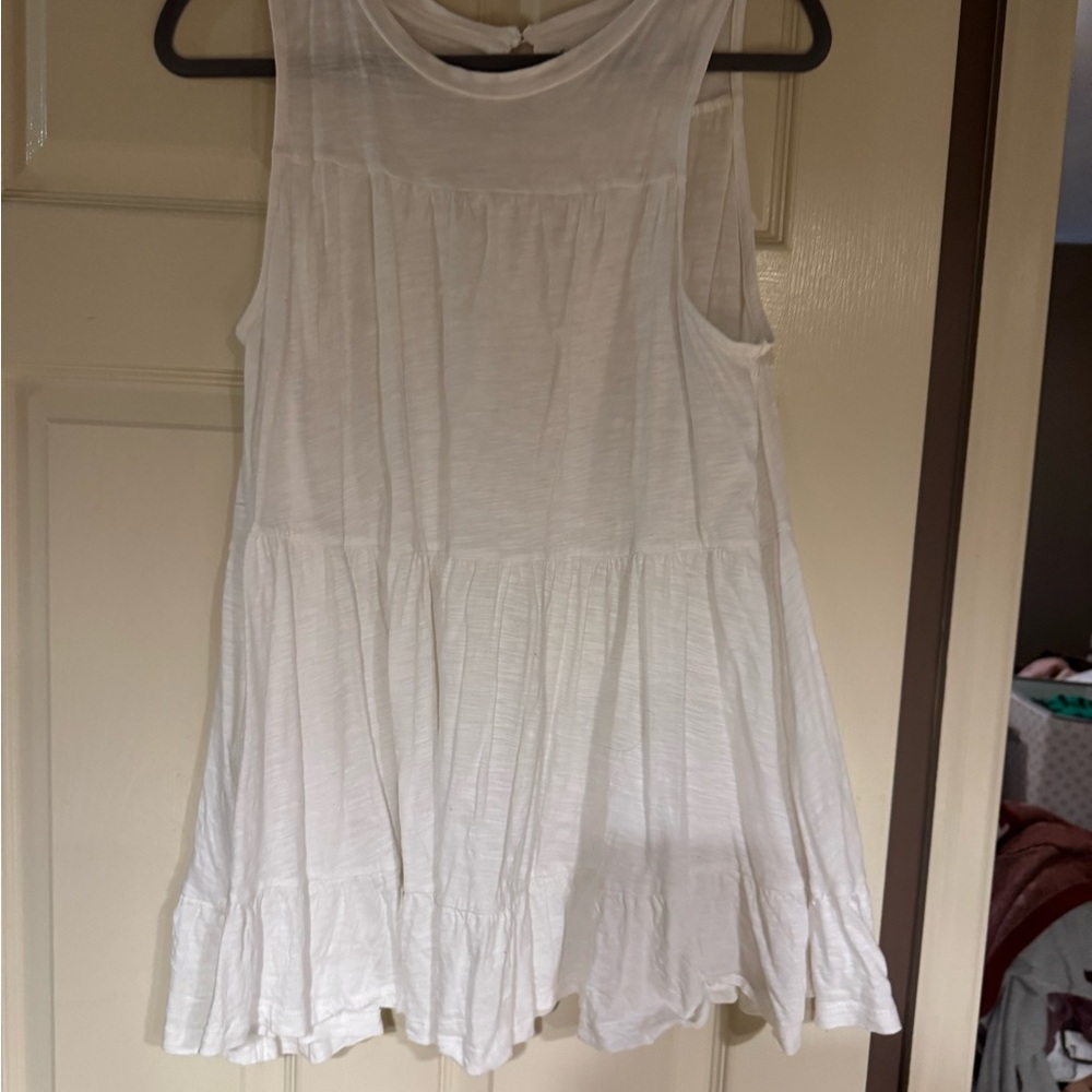 Sleeveless White Top